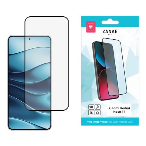 Verre trempe Full Cover pour Redmi Note 14 5G / Poco M7 Pro 5G, Noir