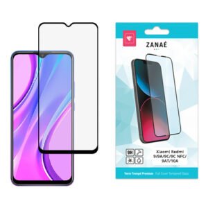 Verre trempe Full Cover pour Xiaomi Redmi 9 /9A / 9C / 9C NFC / 9AT / 10A, Noir