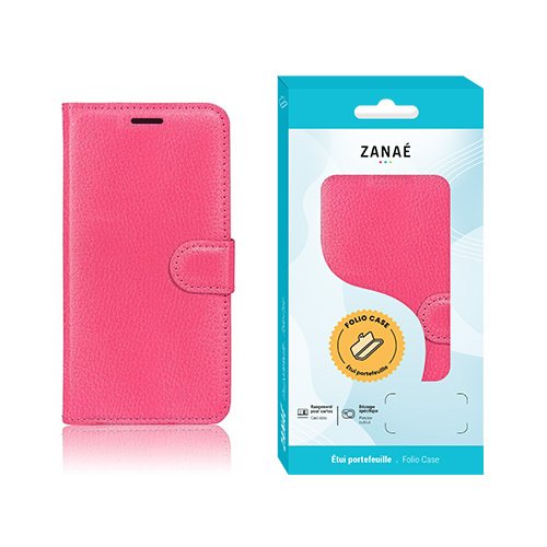 Etui Portefeuille Zanae pour Xiaomi Redmi 9C / 9C NFC / 10A, Fushia