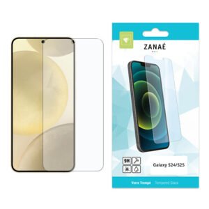 Verre trempé ZANAE pour Galaxy S24/S25, protection intégrale écran, transparent et ultra‑résistant.