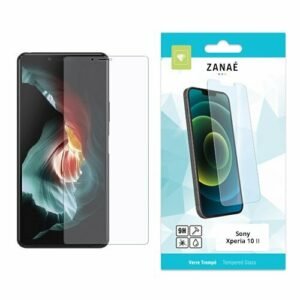 Verre trempé ZANAË pour Sony Xperia 10 II, protection d’écran transparente et résistante.