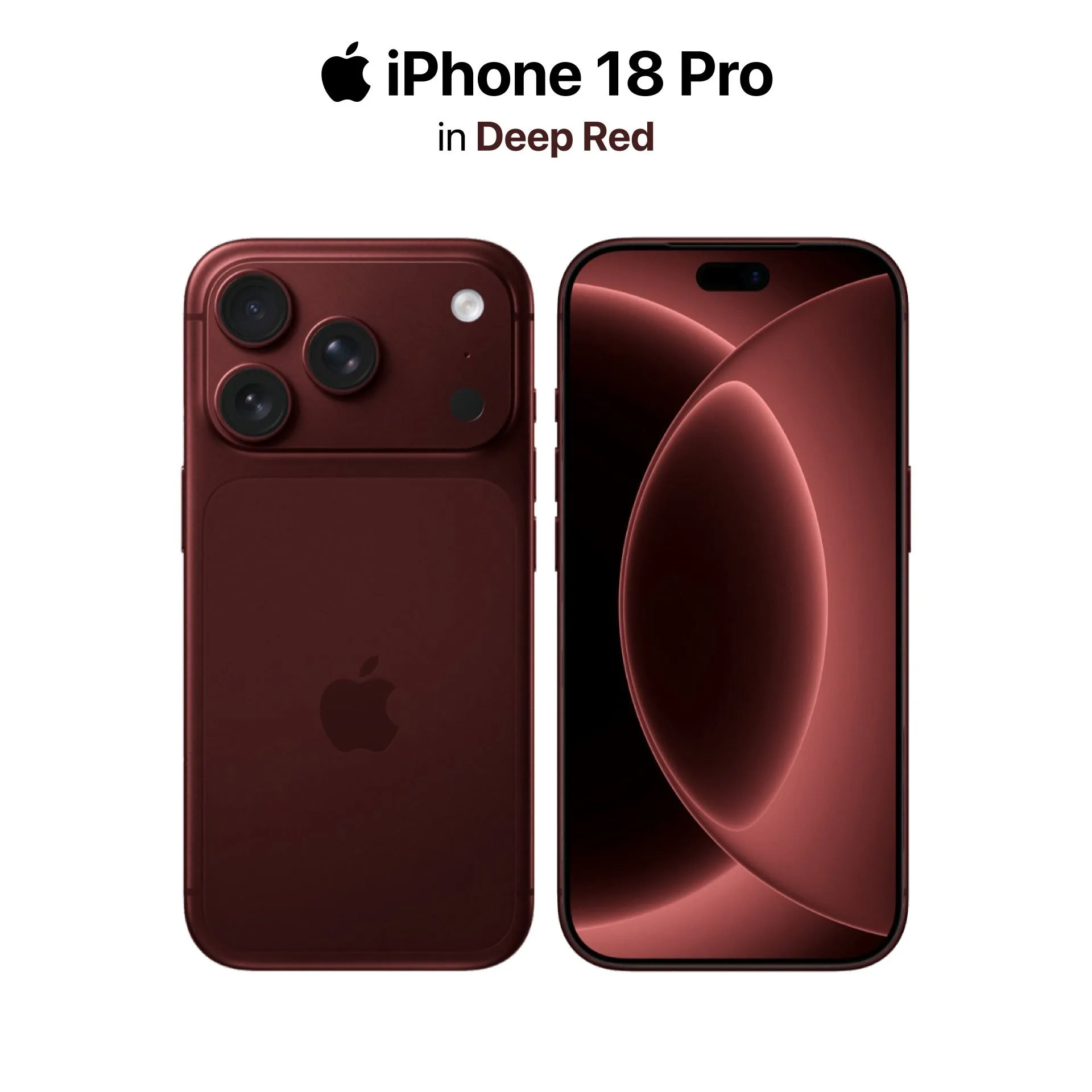 iPhone 18 pro sortira visiblement en couleur Deep Red