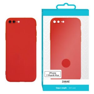 Coque Zanae Color pour iPhone 7 Plus / 8 Plus, Rouge