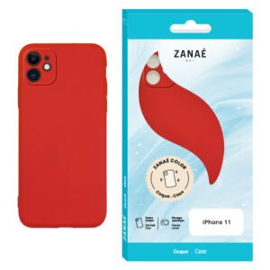 Coque Zanae Color pour iPhone 11, Rouge