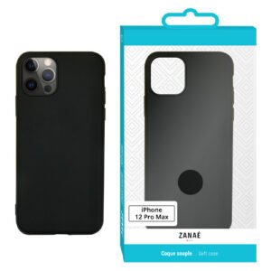 Coque Zanae Color pour iPhone 12 Pro Max, Noir