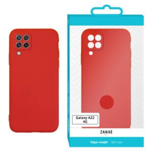 Coque Zanae Color pour Galaxy A22 4G / M22 4G, Rouge