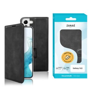 Etui Portefeuille Zanae Columbia pour Galaxy S22, Noir