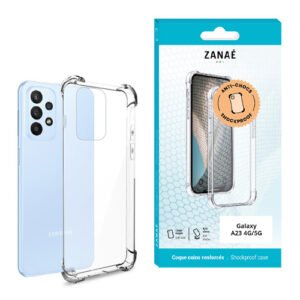 Coque Silicone transparent avec coins renforces pour Galaxy A23 4G / 5G, Transparent