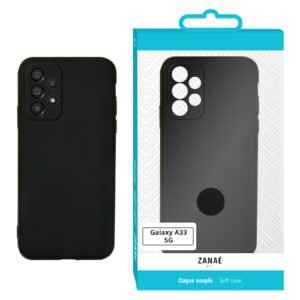 Coque Zanae Color pour Samsung Galaxy A33 5G, Noir