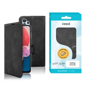 Etui Portefeuille Zanae Columbia pour Galaxy A13 4G Noir
