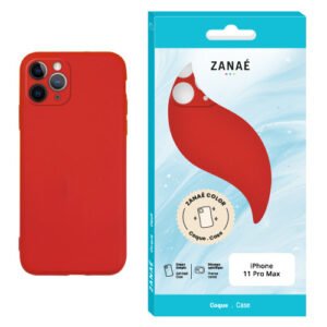 Coque Zanae Color pour iPhone 11 Pro Max, Rouge