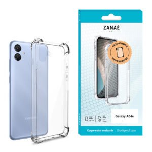 Coque Silicone transparent avec coins renforces pour Samsung Galaxy A04e, Transparent