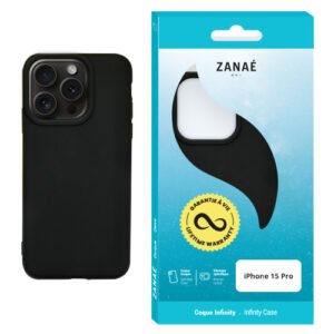 Coque Infinity pour iPhone 15 Pro, Noir