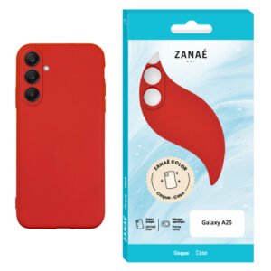 Coque Zanae Color pour  Galaxy A25, Rouge