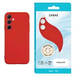 Coque Zanae Color pour Galaxy A35, Rouge