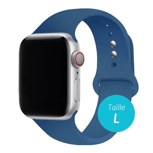 Bracelet en silicone pour Apple Watch 38 / 40, Marine