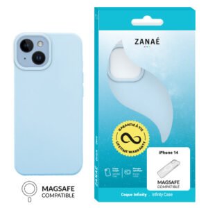 Coque Infinity MagSafe pour iPhone 14, Bleu clair