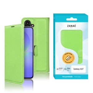 Etui Portefeuille Zanae pour Galaxy A37, vert