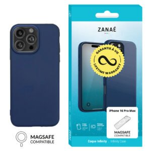 Coque Infinity MagSafe pour iPhone 16 Pro Max, marine