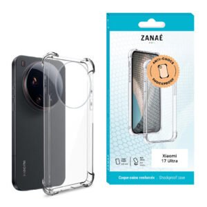 Coque Silicone transparent avec coins renforces pour Xiaomi 17 Ultra, transparent