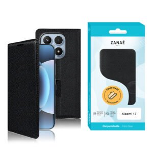 Etui Portefeuille Zanae pour Xiaomi 17, noir