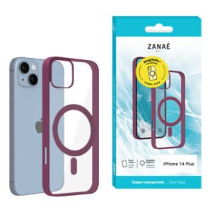 Coque Aura MagSafe pour iPhone 14 Plus, Prune