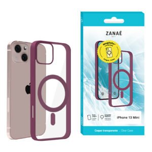 Coque Aura MagSafe pour iPhone 13 mini, Prune