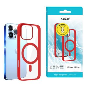 Coque Aura MagSafe pour iPhone 13 Pro, Rouge