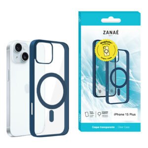 Coque Aura MagSafe pour iPhone 15 Plus, Marine