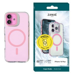 Coque Hooke MagSafe pour iPhone 16 Plus, Rose