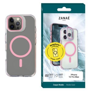 Coque Hooke MagSafe pour iPhone 12 Pro Max, Rose