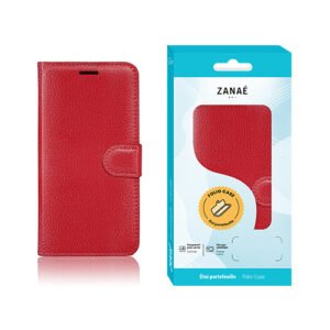 Etui Portefeuille Zanae pour Samsung Galaxy S20 Plus, Rouge