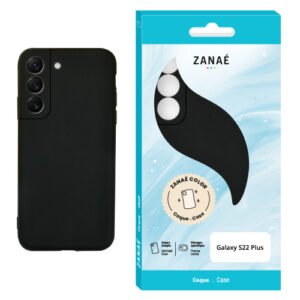 Coque Zanae Color pour Samsung Galaxy S22 Plus, Noir