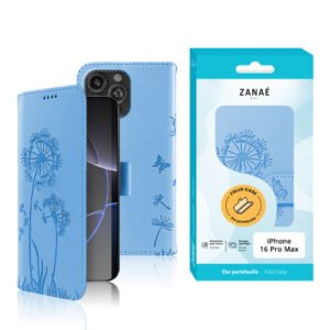 Etui Blowball pour iPhone 16 Pro Max, Bleu