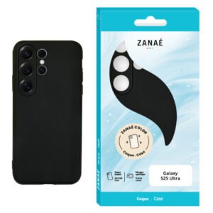 Coque Zanae Color pour Galaxy S25 Ultra, Noir