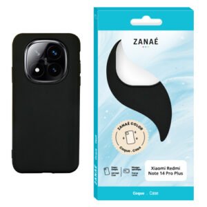 Coque Zanae Color pour Redmi note 14 Pro Plus, Noir