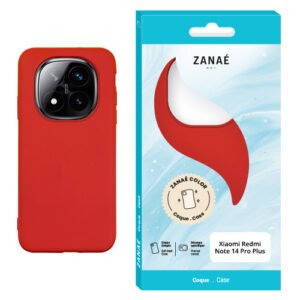 Coque Zanae Color pour Redmi note 14 Pro Plus, Rouge