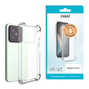 Coque Silicone transparent avec coins renforces pour Xiaomi 15 Pro, Transparent