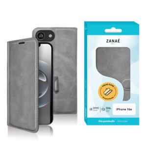 Portefeuille Zanae Columbia pour iPhone 17e / 16e, Gris