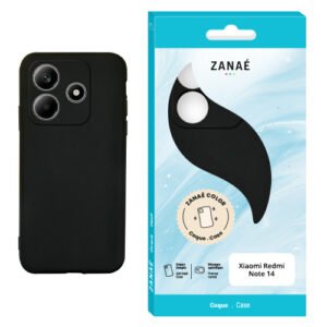 Coque Zanae Color pour Redmi Note 14 4G, Noir
