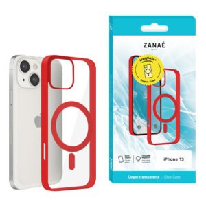 Coque Aura MagSafe pour iPhone 13, Rouge