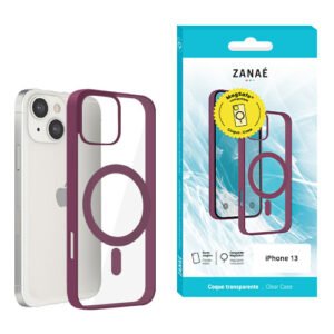 Coque Aura MagSafe pour iPhone 13, Prune