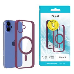 Coque Aura MagSafe pour iPhone 16, Prune