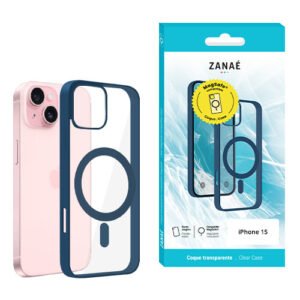 Coque Aura MagSafe pour iPhone 15, Marine