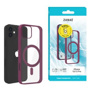Coque Aura MagSafe pour iPhone 12 / 12 Pro, Prune