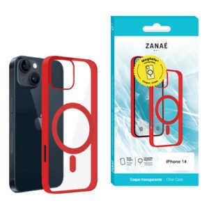 Coque Aura MagSafe pour iPhone 14, Rouge