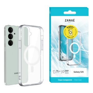 Coque Essentielle MagSafe pour Galaxy S25, Transparent