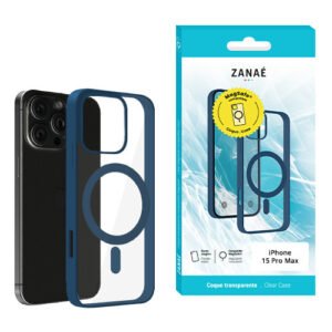 Coque Aura MagSafe pour iPhone 15 Pro Max, Marine