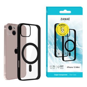 Coque Aura MagSafe pour iPhone 13 mini /12 mini, Noir
