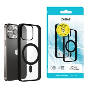 Coque Aura MagSafe pour iPhone 13 Pro Max, Noir